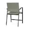 Lesro Newport Wide Hip Chair Metal Frame, Charcoal, OH Eucalyptus Upholstery NP1261 - alternate 3